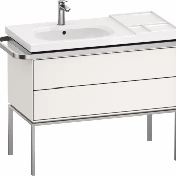 Dulap baza pe pardoseala Duravit Aurena 984 x 492mm pentru lavoar cu doua sertare orientare dreapta inclus portprosop alb mat 7aa5 imagine