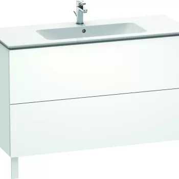 Dulap baza pe pardoseala Duravit L-Cube cu doua sertare 122cm alb super mat a7e5 imagine