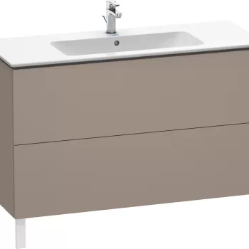 Dulap baza pe pardoseala Duravit L-Cube cu doua sertare 122cm bazalt decor mat 2418 imagine