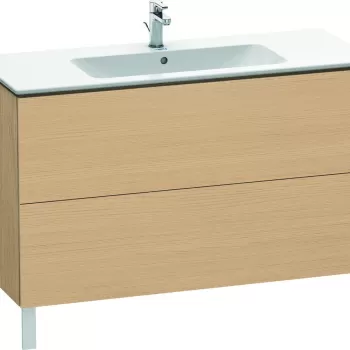 Dulap baza pe pardoseala Duravit L-Cube cu doua sertare 122cm stejar natur 7545 imagine