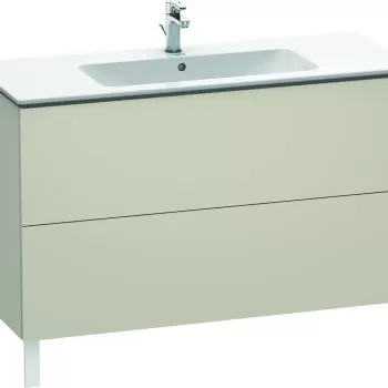 Dulap baza pe pardoseala Duravit L-Cube cu doua sertare 122cm taupe super mat 2b1d imagine