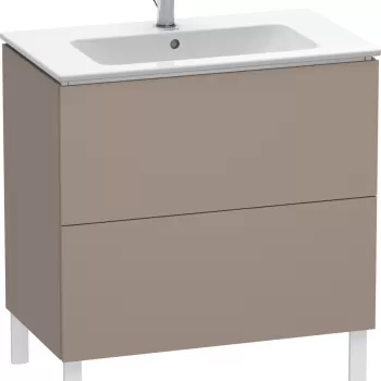 Dulap baza pe pardoseala Duravit L-Cube cu doua sertare 82cm bazalt decor mat 6ee8 imagine