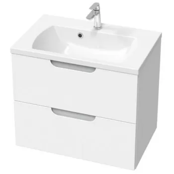 Dulap baza pentru lavoar Ravak SD Classic II 700 cu 2 sertare 70cm alb-gri a46b imagine