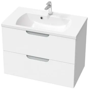 Dulap baza pentru lavoar Ravak SD Classic II 800 cu 2 sertare  80cm  alb-gri 9a1f imagine