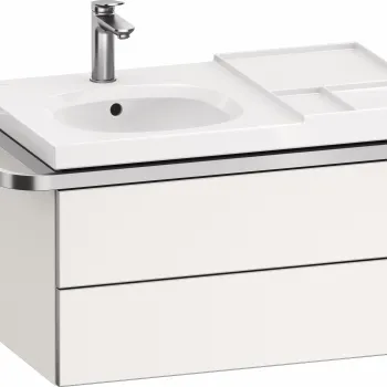 Dulap baza suspendat Duravit Aurena 784 x 492mm pentru lavoar cu doua sertare orientare dreapta inclus portprosop alb mat ea2d imagine