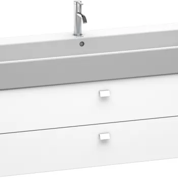 Dulap baza suspendat Duravit Brioso 1184x442mm cu doua sertare alb mat f74a imagine