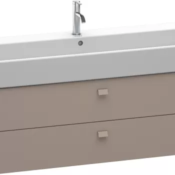 Dulap baza suspendat Duravit Brioso 1184x442mm cu doua sertare bazalt mat 1694 imagine