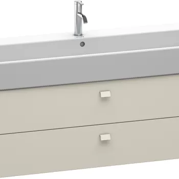 Dulap baza suspendat Duravit Brioso 1184x442mm cu doua sertare taupe mat 9f50 imagine