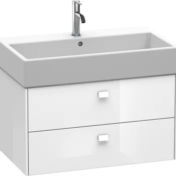 Dulap baza suspendat Duravit Brioso 784x442mm cu doua sertare alb lucios faed imagine