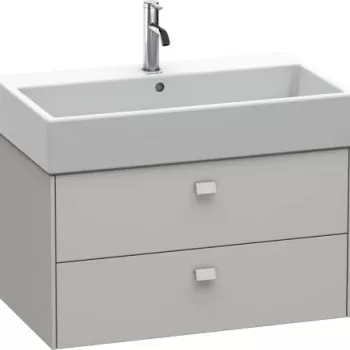 Dulap baza suspendat Duravit Brioso 784x442mm cu doua sertare gri ciment mat 4f07 imagine