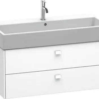 Dulap baza suspendat Duravit Brioso 984x442mm cu doua sertare alb mat 9d42 imagine