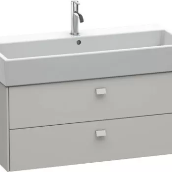 Dulap baza suspendat Duravit Brioso 984x442mm cu doua sertare gri ciment mat ea56 imagine