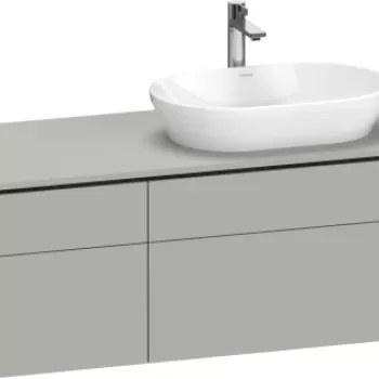 Dulap baza suspendat Duravit L-Cube 122x55cm gri mat decor fdca imagine