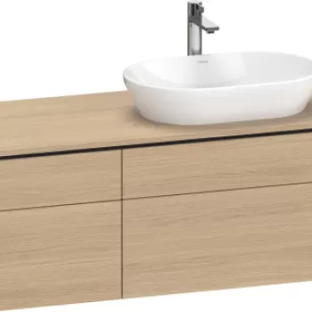 Dulap baza suspendat Duravit L-Cube 122x55cm stejar natur e911 imagine