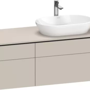 Dulap baza suspendat Duravit L-Cube 122x55cm taupe mat c413 imagine