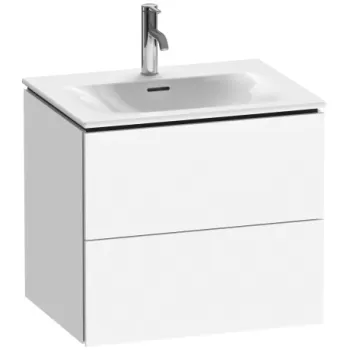 Dulap baza suspendat Duravit L-Cube 620x481mm cu doua sertare alb mat b73b imagine
