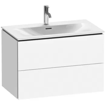 Dulap baza suspendat Duravit L-Cube 820x481mm cu doua sertare alb mat 50c2 imagine