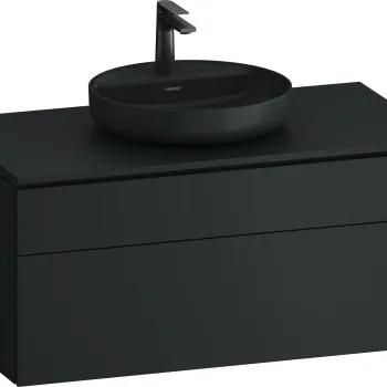 Dulap baza suspendat Duravit Vitrium pentru lavoare pe blat 102cm cu un sertar antracit satin mat 3f81 imagine