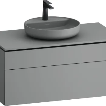 Dulap baza suspendat Duravit Vitrium pentru lavoare pe blat 102cm cu un sertar gri satin mat 2b8c imagine