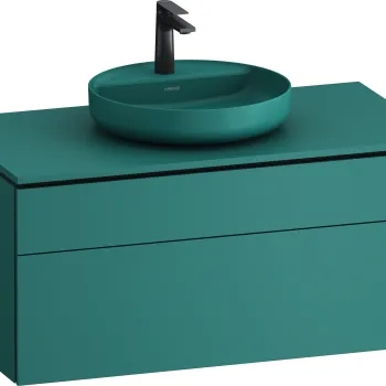 Dulap baza suspendat Duravit Vitrium pentru lavoare pe blat 102cm cu un sertar turcoaz mat bfb3 imagine