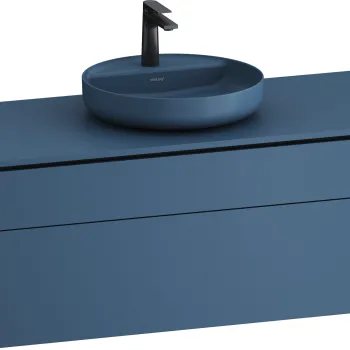 Dulap baza suspendat Duravit Vitrium pentru lavoare pe blat 122cm cu un sertar albastru mat 0cd7 imagine