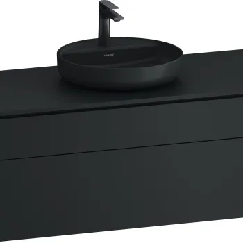 Dulap baza suspendat Duravit Vitrium pentru lavoare pe blat 122cm cu un sertar gri inchis mat d6c3 imagine