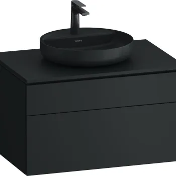 Dulap baza suspendat Duravit Vitrium pentru lavoare pe blat 82cm cu un sertar antracit satin mat b1a7 imagine