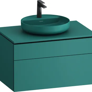 Dulap baza suspendat Duravit Vitrium pentru lavoare pe blat 82cm cu un sertar turcoaz mat 90a4 imagine