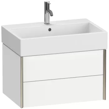 Dulap baza suspendat Duravit XViu 684x454mm cu doua sertare alb mat 8d40 imagine