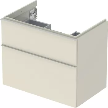 Dulap baza suspendat Geberit iCon cu doua sertare 75cm gri nisipiu 75 cm ec50 imagine