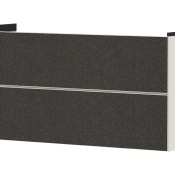 Dulap baza suspendat Hansgrohe Xevolos E cu 2 sertare  118cm  corp bej mat  front textil gri inchis 57a9 imagine