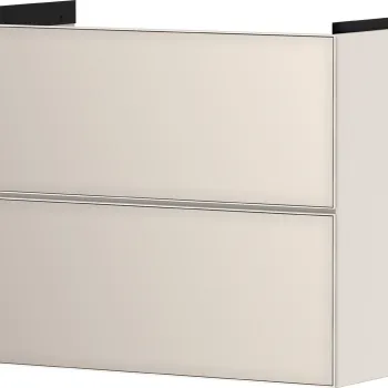 Dulap baza suspendat Hansgrohe Xevolos E cu 2 sertare  78cm  corp bej mat  front bej metalic 969f imagine