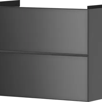 Dulap baza suspendat Hansgrohe Xevolos E cu 2 sertare  78cm  corp gri mat  front gri metalic 9d1d imagine