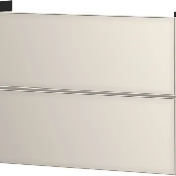 Dulap baza suspendat Hansgrohe Xevolos E cu 2 sertare  98cm  corp bej mat  front bej metalic eb09 imagine