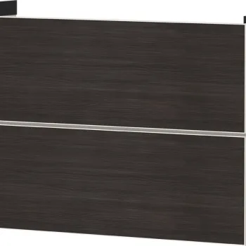 Dulap baza suspendat Hansgrohe Xevolos E cu 2 sertare  98cm  corp bej mat  front stejar inchis cfcb imagine