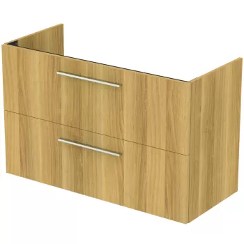 Dulap baza suspendat Ideal Standard i.life A cu 2 sertare 100cm stejar natural 26b0 imagine