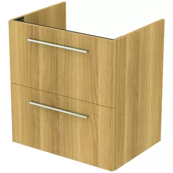 Dulap baza suspendat Ideal Standard i.life A cu 2 sertare 60cm stejar natural 142f imagine