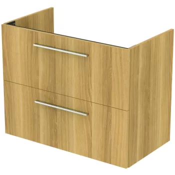 Dulap baza suspendat Ideal Standard i.life A cu 2 sertare 80cm stejar natural ee35 imagine
