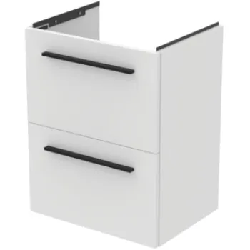 Dulap baza suspendat Ideal Standard i.life S cu doua sertare 50cm alb mat 62ef imagine