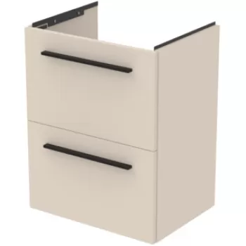 Dulap baza suspendat Ideal Standard i.life S cu doua sertare 50cm bej nisipiu mat cf58 imagine