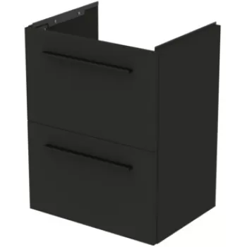 Dulap baza suspendat Ideal Standard i.life S cu doua sertare 50cm gri carbon mat cd57 imagine