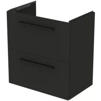 Dulap baza suspendat Ideal Standard i.life S cu doua sertare 60cm gri carbon mat a183 imagine