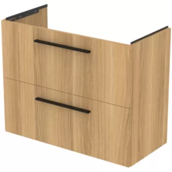 Dulap baza suspendat Ideal Standard i.life S cu doua sertare 80cm stejar natural 1e5c imagine