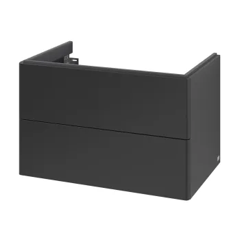 Dulap baza suspendat Villeroy & Boch Antao cu 2 sertare  78.8x50.4cm  Black Matt 8e38 imagine