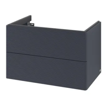 Dulap baza suspendat Villeroy & Boch Antao cu 2 sertare  78.8x50.4cm  front texturat Midnight Blue Matt 4998 imagine