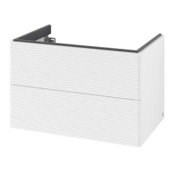 Dulap baza suspendat Villeroy & Boch Antao cu 2 sertare  78.8x50.4cm  front texturat White Matt bc5a imagine