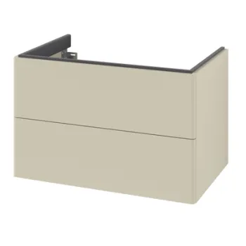 Dulap baza suspendat Villeroy & Boch Antao cu 2 sertare  78.8x50.4cm  Silk Grey Matt 3c91 imagine