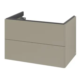 Dulap baza suspendat Villeroy & Boch Antao cu 2 sertare  78.8x50.4cm  Stone Grey Matt 1dfe imagine