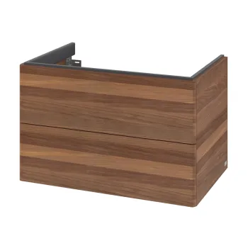 Dulap baza suspendat Villeroy & Boch Antao cu 2 sertare  78.8x50.4cm  Warm Walnut 1127 imagine