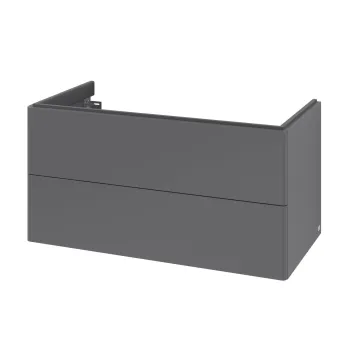 Dulap baza suspendat Villeroy & Boch Antao cu 2 sertare  98.8x50.4cm  Anthracite Matt f9f2 imagine